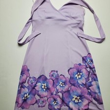 Express Purple Lavender Cocktail Party Strap Dress Size 1/2
