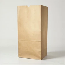 Leaf Yard Waste Recycling Large Self Standing Waxed Paper Bag, Qty 5, 25, or 50