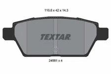 For Textar 2458102 brake pad set, disc brake 2458102 brake pads set rear, fits