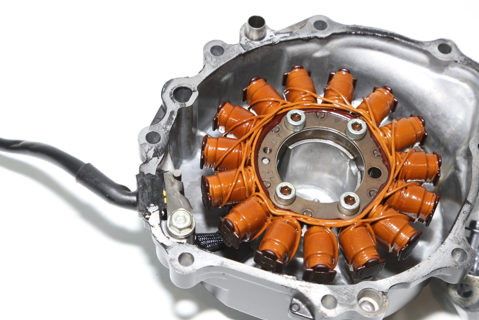 07-12 Honda Cbr600rr Stator Generator Alternator Magneto & Cover OEM 