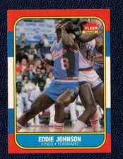 1986-87 Fleer Basketball #51 ~ Eddie Johnson ~ Kings ~ NM-MT