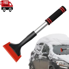 Car Window Snow Ice Scraper Windshield Foam Handle Heavy Duty Frost Cleaning