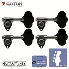 NEW Gotoh GBU510C-12 Bass 4-STRING Tuners 4-inline 11/16" Clover Key - COSMO BK