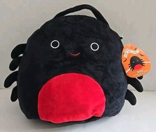Squishmallows Halloween Trick-or-treat 12  Bella The Spider Bag Black Red 2022