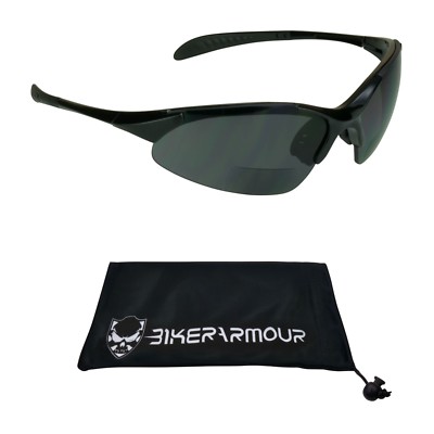 Dark Sport Bifocal Sun Reader Sunglasses Golf Cycling Glasses +1.5 2.0 2.5 3.0