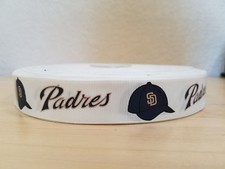 7/8 inch San Diego Padres Grosgrain Ribbon- 1 yard