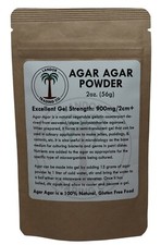 Agar Agar Powder - 2 Ounces 56 Grams - All Natural Seaweed - U.S. Seller  