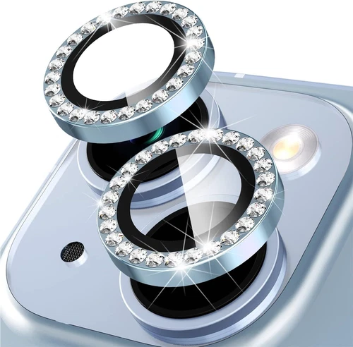 For iPhone 13/13 Pro Max Diamond Camera Lens Protector Rings Tempered Glass - Picture 17 of 17