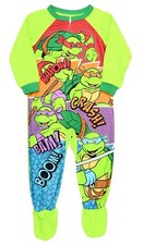 Teenage Mutant Ninja Turtle Footed Sleeper Blanket Pajama Boy 5T
