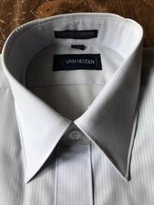 Vintage Mens Van Heusen Shirt-Classic Fashions Size 15-HALF SLEEVE-Lite Blue 70s