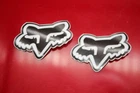 Fox motorcycle sticker 2 pcs black sticker vinyl 60 * 45 mm decal corporate New