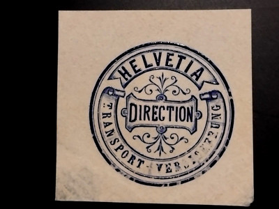 Siegelmarke HELVETIA Transport - Versicherung DIRECTION