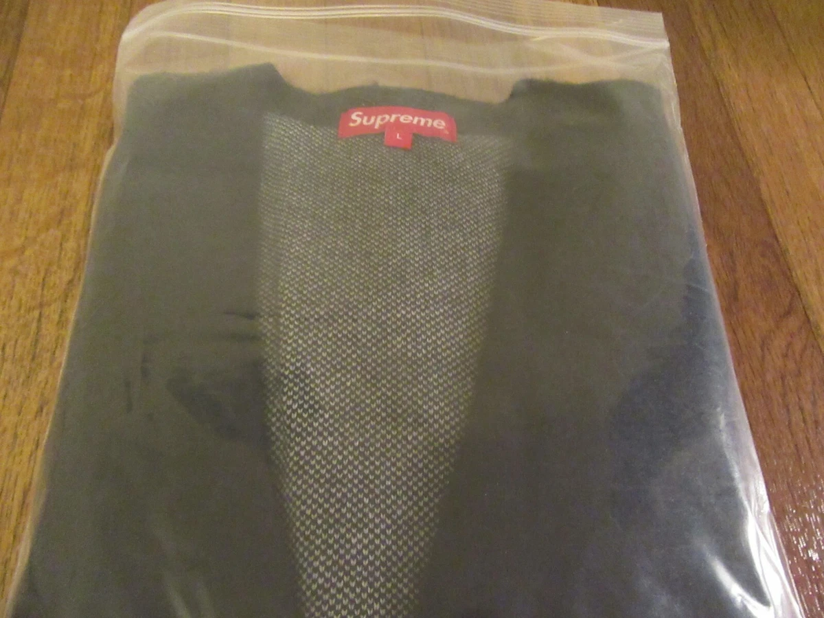 Supreme Brushed Checkerboard Cardigan Size Large Black SS21 Supreme New York DS