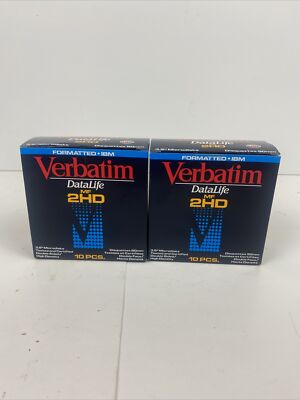 Verbatim DataLife MF 2HD 3.5'' Microdisk 20  Total pcs New.