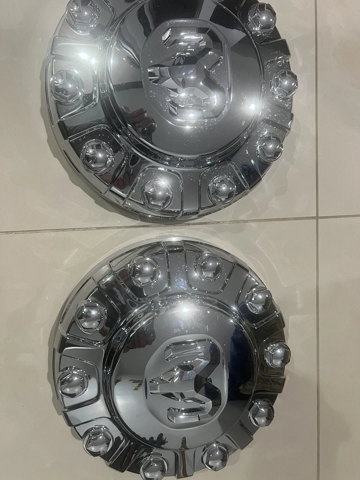 DODGE RAM 4500 & 5500 CHROME FRONT WHEEL CENTER CAP COVER CAB/ CHASSIS OEM MOPAR - Image 4 of 4