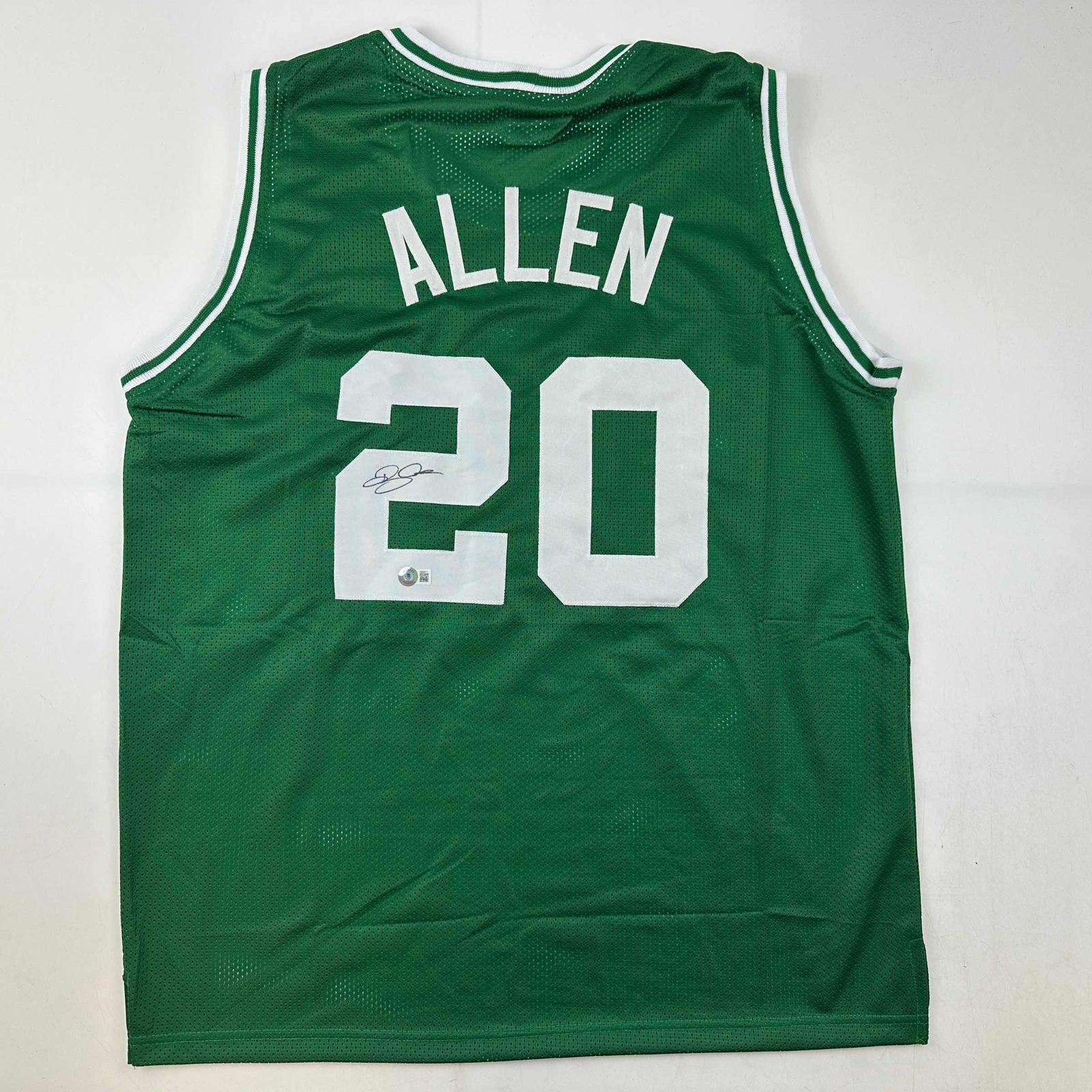 Ray Allen Autographed Signed Boston Celtics / Boston Green Basketball Jersey Beckett BAS COA 
