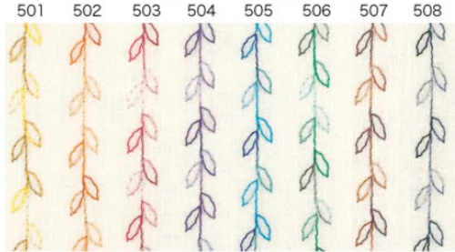 Fujix Tiara 50 Variegated Silk Thread, 23 dtex 4x3, 250m, 24 Amazing Colors - Image 3 of 4