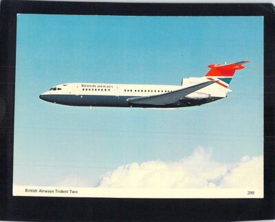 I4568 Transport Aircraft British Airways Trident Two postcard