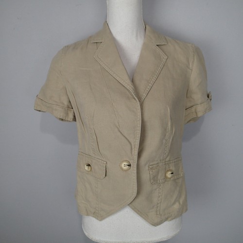 Short Sleeve Blazer Safari Jacket | eBay