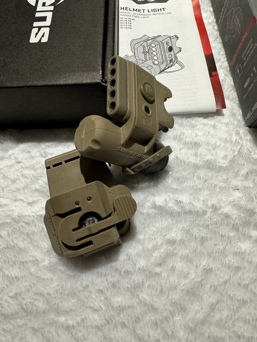 SUREFIRE HL1-D-TN HELMET LIGHT Multi-Use High-Performance SUREFIRE HL1-D-TN HELMET LIGHT Multi-Use High-Performance