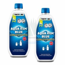 THETFORD AQUA KEM BLUE CONCENTRATED TWIN PACK CHEMICAL CASSETTE TOILETS CLEANER