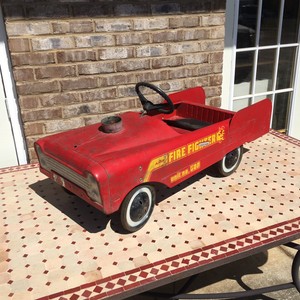 amf fire truck pedal car 508
