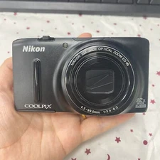 Nikon COOLPIX S9500 18.1 MP Wi-Fi&GPS Compact Digital Camera W/ Battery 90%NEW