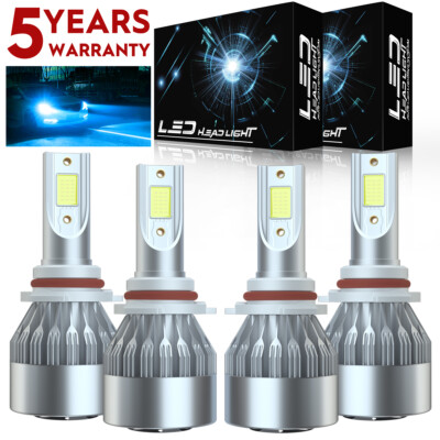US 9006 9005 Ice Blue LED Headlight Bulbs For 1994-1997 Acura Integra H/L Beam