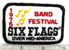Parche Chaqueta Vintage 1975 Six Flags Over Mid America Band Festival St Louis MO
