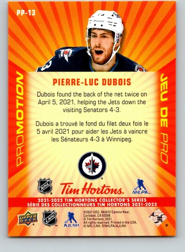 2021-22 Upper Deck Tim Horton's UD NHL Hockey Cards DC G C PP - U-Pick from list - Photo 143 sur 147