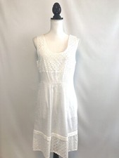 RARE  Madewell Dress 10 Eyelet Lovesong Dress a5204 NWT $98 Sold out!! White