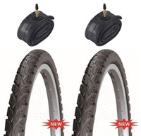 Vancom 2 Fahrradreifen 26 X 1.75 Schwarz Hybridprofil Mit Presta SchläUchen