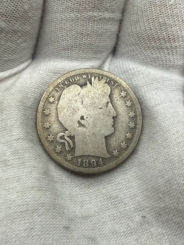 1894-O BARBER SILVER QUARTER **VERY NICE CIRCULATED GOOD** FREE SHIPPING!! G175