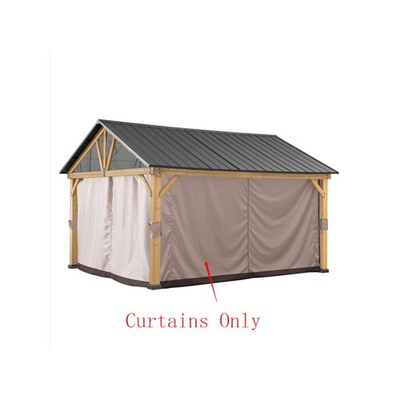 #ad Sunjoy Universal Curtains for 11 ft. ×13 ft. Wood Framed Gazebos $259.79