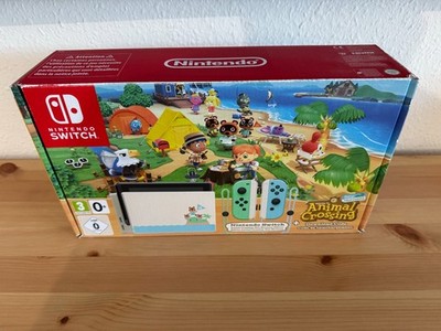 Nintendo Switch Konsole Animal Crossing Edition / OVP / alle Kabel - OHNE Spiel