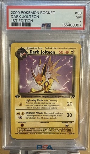 Dark Jolteon (1st Edition) graded PSA 7 for sale on eBay