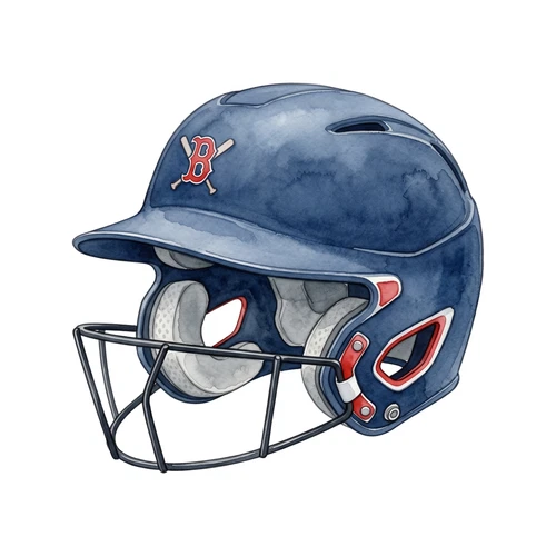 Baseball Helmet Self Adhesive Sticker