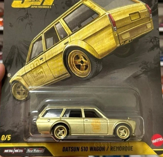 INHAND 2026 Hot Wheels Premium Japan Historic 5 — универсал Datsun 510 Remorque - Изображение 2 из 2