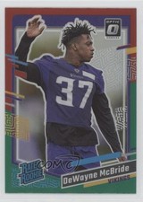 2023 Donruss Rated Rookie Optic Preview Red & Green Prizm DeWayne McBride 00jz