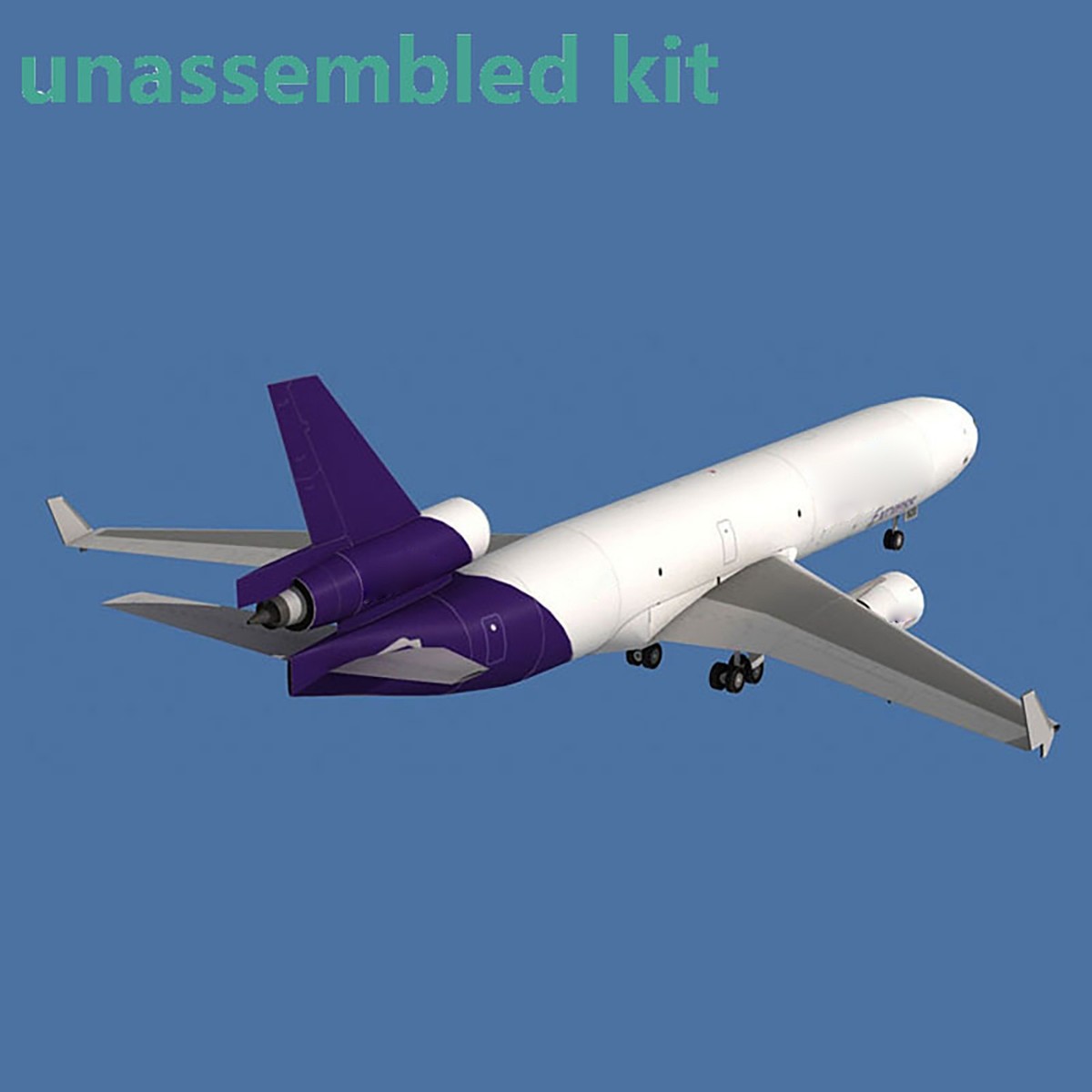 1:100 Scale Fedex MD-11 Air Plane Model 3D Paper Unassembled Kit