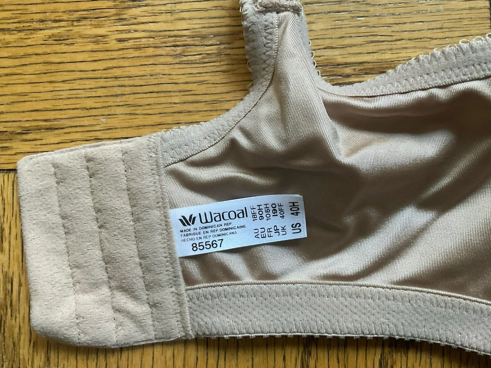 Sutiã 40H - Sem Costura Underwire por Wacoal; CONSCIÊNCIA, Brinde, Novo - Imagem 4 de 4