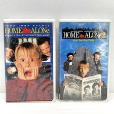 Home Alone 1 And 2 VHS Movie Set Hard Clam Shell Cases Vintage 2000