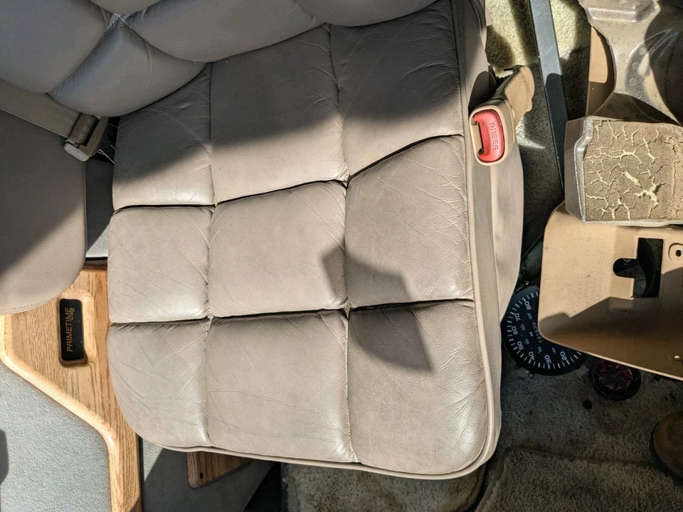 Seat 1997 Dodge Van 1500 2500 3500 asiento cubo delantero derecho beige cuero manual Foto 4 de 4