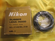 Nikon HR-1 Rubber Lens Hood 52mm for 50/1.4 50/1.8 From Japan
