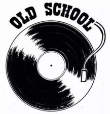 Old School Vinyl Sticker Labels (6) Card Gift Craft Paper Journal