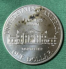 1993-P James Madison Silver Commemorative Dollar 90% Silver Toned Low Mintage