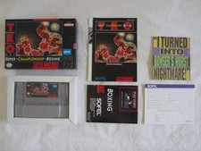 TKO Super Championship Boxing (SNES) Super Nintendo 100% Complete + Poster RARE