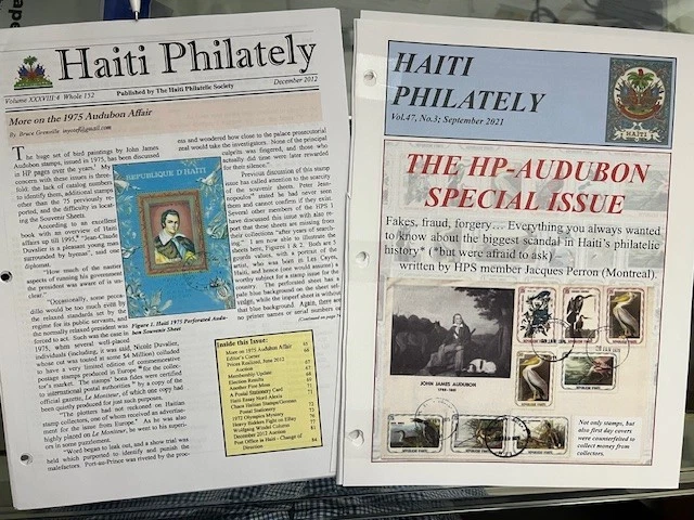 Haiti 1975 Unauthorized Stamps, The History of the Haitian Audubon Stamps.  - Image 2 of 4