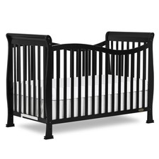 Dream On Me Violet 7-in-1 Convertible Crib, Black, Greenguard Gold Certified