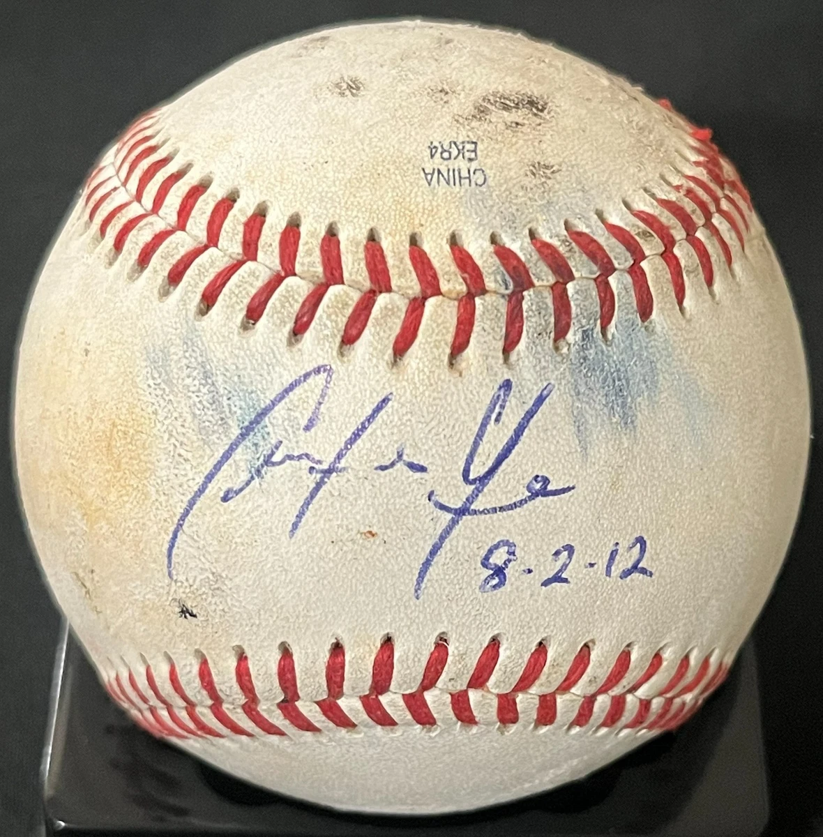 Christian Yelich Original Autographed Baseball MLB Balls for sale
